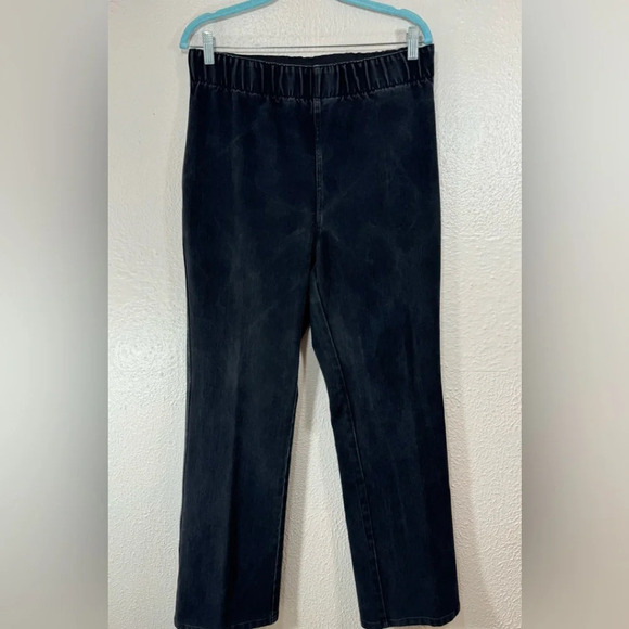Soft Surroundings Faded Black Pull On Pants Women’s Large Tall - Picture 10 of 10